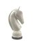 White Resin Chess Horse Sculpture, Italy, 1970s 8