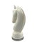 White Resin Chess Horse Sculpture, Italy, 1970s 12