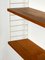 Shelf with 2 White Ladders and 4 Shelves in Oak Veneer by Nils Nisse Strinning, 1960s, Image 7