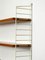 Estantería Nisse Strinning con 2 escaleras blancas y 4 estantes de chapa de roble, años 60, Imagen 9