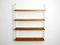 Shelf with 2 White Ladders and 4 Shelves in Oak Veneer by Nils Nisse Strinning, 1960s 14