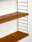 Shelf with 2 White Ladders and 4 Shelves in Oak Veneer by Nils Nisse Strinning, 1960s, Image 17