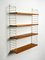 Shelf with 2 White Ladders and 4 Shelves in Oak Veneer by Nils Nisse Strinning, 1960s 12