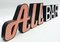 Ally Bar Werbebuchstaben im Blechgehäuse mit Acrylglas, 1960er, 7 . Set 2
