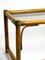 Dark Bamboo Side Table with Smoked Glass Top, 1970s 12