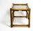 Dark Bamboo Side Table with Smoked Glass Top, 1970s, Image 19