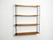 Teak Wall Hanging Shelf with Four Shelves by Kajsa & Nils Nisse Strinning, 1960s 17