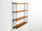 Teak Wall Hanging Shelf with Four Shelves by Kajsa & Nils Nisse Strinning, 1960s 3