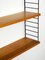 Teak Wall Hanging Shelf with Four Shelves by Kajsa & Nils Nisse Strinning, 1960s, Image 10