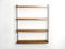 Teak Wall Hanging Shelf with Four Shelves by Kajsa & Nils Nisse Strinning, 1960s 18