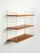 Teak Wall Hanging Shelf with 3 Shelves by Kajsa & Nils Nisse Strinning, 1960s 16