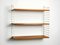 Teak Wall Hanging Shelf with 3 Shelves by Kajsa & Nils Nisse Strinning, 1960s, Image 3