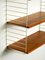 Teak Wall Hanging Shelf with 3 Shelves by Kajsa & Nils Nisse Strinning, 1960s, Image 12