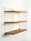 Teak Wall Hanging Shelf with 3 Shelves by Kajsa & Nils Nisse Strinning, 1960s 17