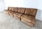 Modular Sofa in Brown Patchwork Leather, 1970s, Set of 5, Image 3