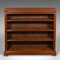 English Open Bookcase in Walnut, 1900s 1