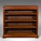 English Open Bookcase in Walnut, 1900s, Image 1