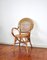20th Century Rattan and Bamboo Armchair, Image 3