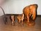 Figure di elefanti intagliati a mano, anni '60, set di 4, Immagine 2