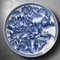 King Yaki Porcelain Charger with Mountain Landscape by Yamatoku Kiln, 1930s. 1