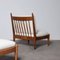 Mid-Century Bouclé Lounge Chair with Ottoman, 1960s, Set of 2, Image 5