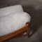 Mid-Century Bouclé Lounge Chair with Ottoman, 1960s, Set of 2, Image 2