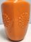 Vintage Italian Orange Hand-Blown Glass Flower Vase, 1970s 13