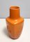 Vintage Italian Orange Hand-Blown Glass Flower Vase, 1970s 7