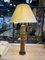 Arts and Crafts Living Room Lamp in Wallpaper Roll with Lampshade, France, 1900s 8