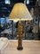 Wohnzimmerlampe mit Lampenschirm in Arts and Crafts Printing Tapetenrolle Industriestoffe, Frankreich, 1900er 3