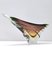 Cuenco Sommerso vintage de vidrio marrón atribuido a Seguso, Italia, años 60, Imagen 5