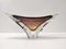 Vintage Brown Sommerso Glass Bowl attributed to Seguso, Italy, 1960s 1