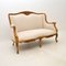 French Louis Style Gilt Wood Sofa, 1930s, Image 2