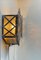 Vintage Gothic Stained Glass Wall Sconces, 1970s, Set of 2 6