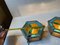 Vintage Gothic Stained Glass Wall Sconces, 1970s, Set of 2, Image 7