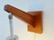 Vintage Glass & Wooden Wall Light from Philips, 1950s, Image 4