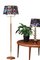 Floor Lamp in Teak with Lampshade, 1950s, Image 12