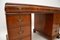 Walnut Leather Top Pedestal Desk, 1890s, Image 10