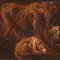 Artiste Italien, Paysage avec Chèvres et Vaches au Pâturage, 1680, Huile sur Toile 7