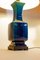 Lámparas de mesa vintage en azul cobalto, años 70. Juego de 2, Imagen 4