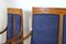 Liberty Living Room Set in Beech and Blue Velvet, 1900s, Set of 4, Image 21