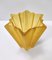 Art Deco Star Shaped Yellow Glass Vase attributed to Pierre Davesn for Daum, 1940s 5