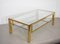 Golden Metal Coffee Table, Italy, 1970s, Image 2