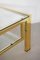 Golden Metal Coffee Table, Italy, 1970s, Image 11