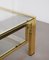 Golden Metal Coffee Table, Italy, 1970s, Image 6