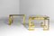 Brass Side Tables from Belgo Chrom / Dewulf Selection, 1970s, Set of 2 2