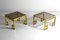 Brass Side Tables from Belgo Chrom / Dewulf Selection, 1970s, Set of 2 1