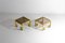 Brass Side Tables from Belgo Chrom / Dewulf Selection, 1970s, Set of 2 3