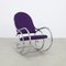 Rocking Chair en Chrome, 1970s 1