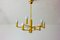 Vintage Regency Brass Chandelier, 1980s 1